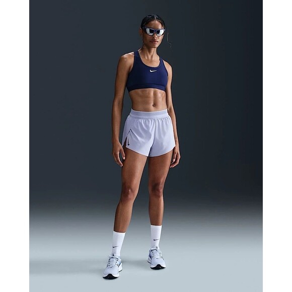 Nike AeroSwift Dri-FIT ADV 3" Running Shorts FN2328-057 Ghost/Blue Women Medium - Picture 3 of 8